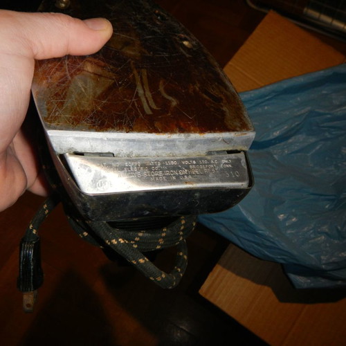 General Electric electric iron used