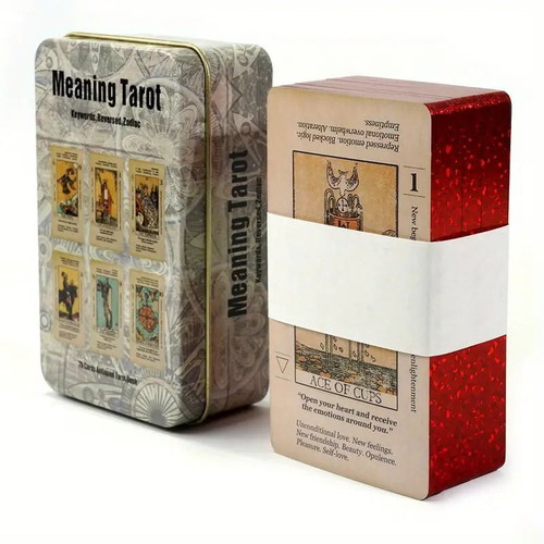 Tarot cards new with 78 cards in metal box
