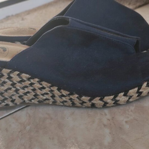 Sunshine Blue Anatomic Platform Shoes new