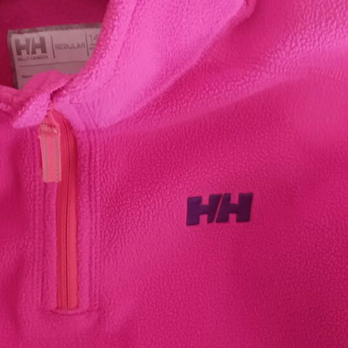 Helly Hansen fleece sweatshirt like new, pink, size 10 years