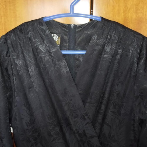 Black wrap dress like new, size L
