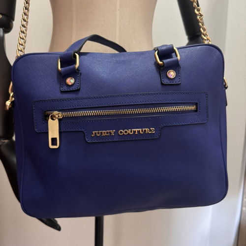 Juicy Couture blue crossbody bag like new with gold details vintage style