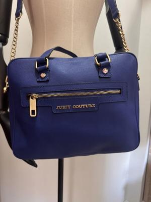 Juicy Couture blue crossbody bag like new with gold details vintage style