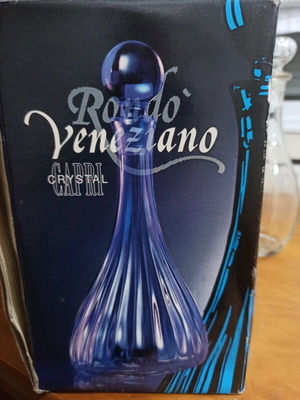 Crystal carafe new, 33 cm height