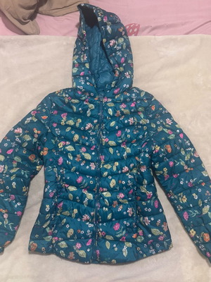Zara girls jacket like new, size 158 cm, colorful green