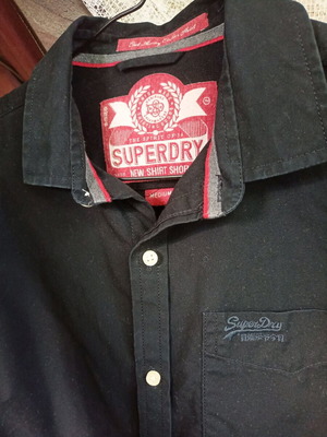 Superdry рiza kato novo, cheren, razmer M