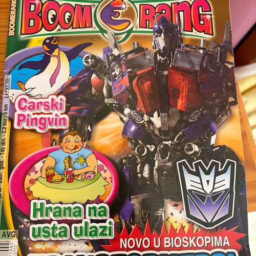 Boomerang children’s magazine like new, issue 40, in Serbian
