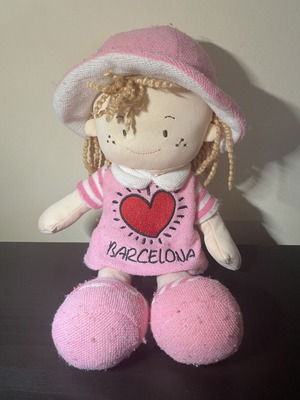 Barcelona plush doll 30 cm like new