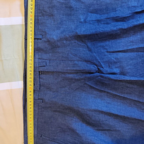 Linen suit set Reporter no 54 like new, blue jacket and trousers