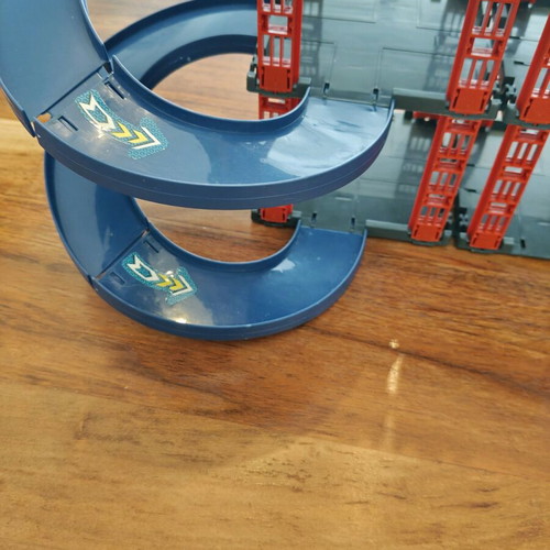 Two-Story Car Garage used, plastic assembly toy