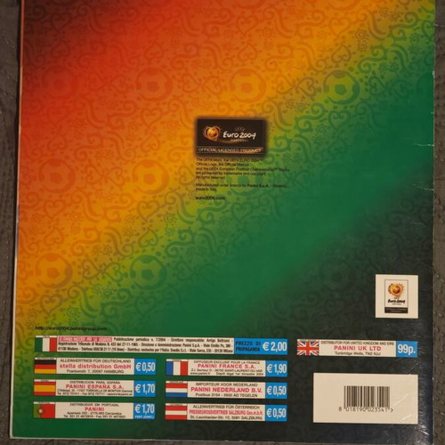 Panini UEFA EURO 2004 sticker album like new