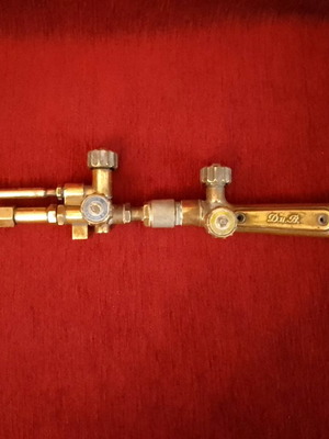 Bronze oxygen cutter used