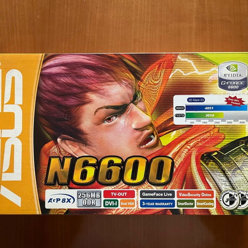 ASUS N6600 graphics card like new with box