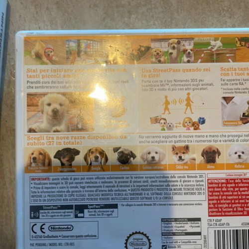 Nintendo DS cases for Nintendogs and Need for Speed