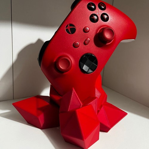 Xbox One controller stand new with Red Crystal Low Poly design
