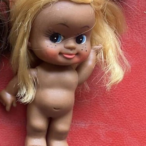 Vintage doll made in Japan used, about 11 cm