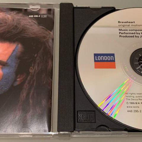 Braveheart Soundtrack CD Album like new, 1995