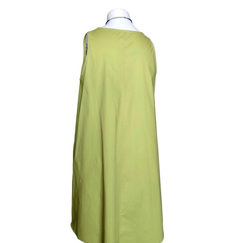 Red Line sleeveless lime cotton poplin dress, plus size XL-2XL