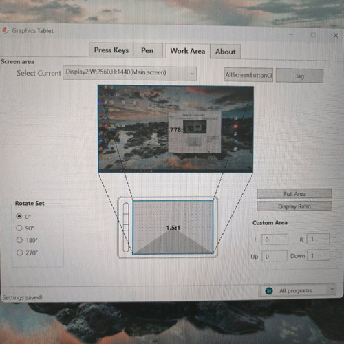 Digital drawing and note-taking tablet used