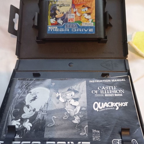 Quackshot & Castle of Illusion Sega Mega Drive game used, complete in box
