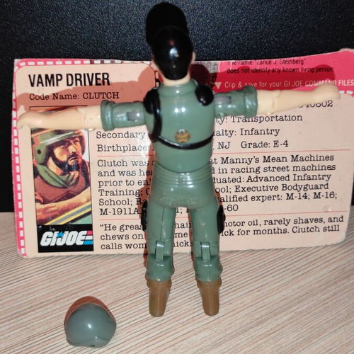 G.I.JOE Clutch (v1.5) action figure used, 1983 Hasbro