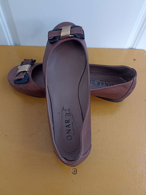 Onar Collection leather ballerinas size 39 used, brown