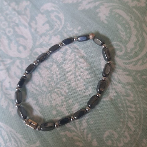 Hematite bracelet with cross design new