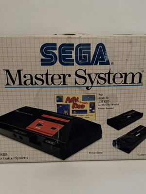 Sega Master System 1 Power Base PAL console used with Alex Kidd and 3-D Glasses