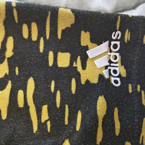 Adidas Climalite leggings, size small, black and yellow