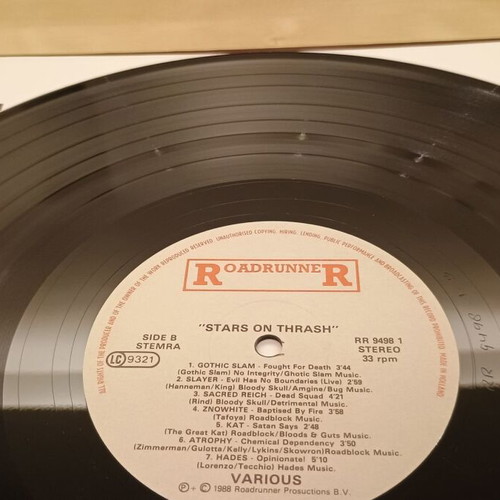 Stars On Thrash vinyl near mint, metal