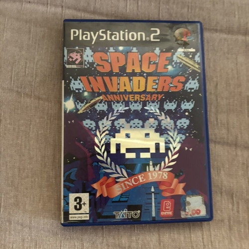 Space Invaders Anniversary PlayStation 2 PS2 game used, English