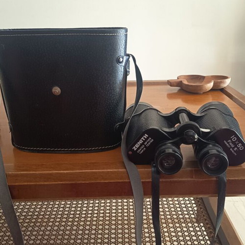Zenith Coated Optics Binoculars used with leather case 10x15 Field 5