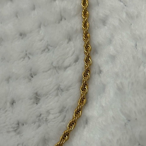 Stainless steel gold cross necklace with new chain