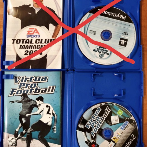 Football games for PlayStation 2 like new CIB