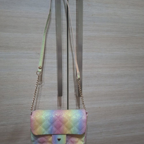 Children's bag with glitter rainbow colors H&M like new