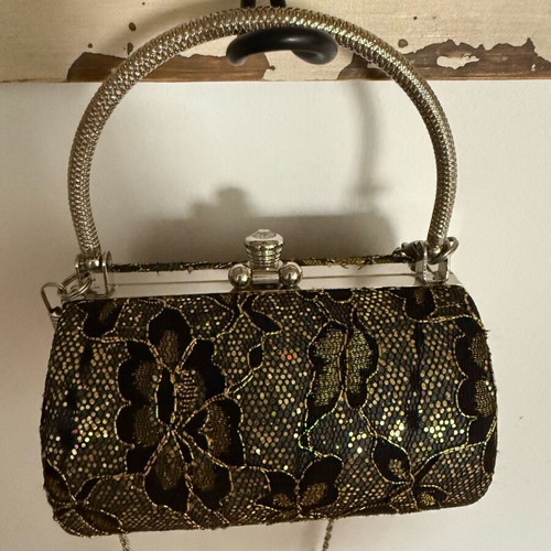 Evening shoulder bag black new