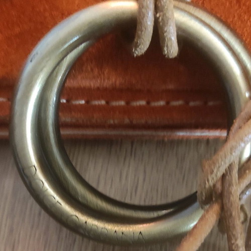 Dolce & Gabbana suede handbag like new, red orange