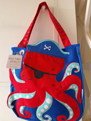 Children's beach bag new with plastic tools