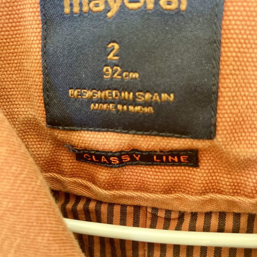 Mayoral jacket like new for 2-year-old boy, 92cm, brown-orange