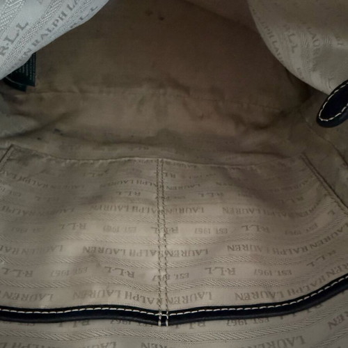 Ralph Lauren leather backpack used, black