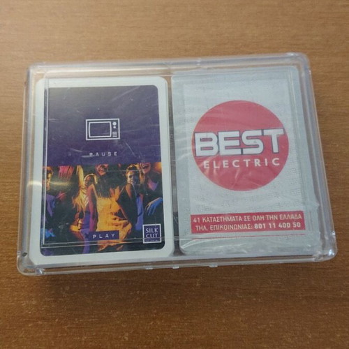 Set of two playing cards in plastic case like new