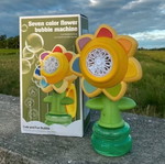 Sunflower bubble blower new with light