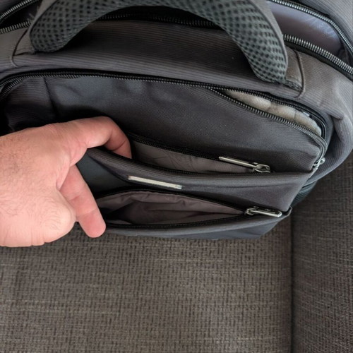 King Business laptop bag used, black