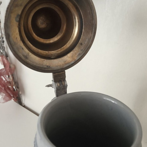 Large German musical stein like new