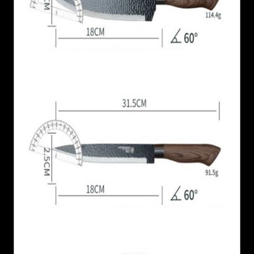 Knife set new, 6 pieces stainless steel with peeler and scissors