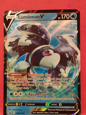Lumineon V #SWSH250 Pokemon Promo new