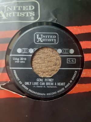 Gene Pitney Only Love Can Break a Heart 7" single μεταχειρισμένο, pop
