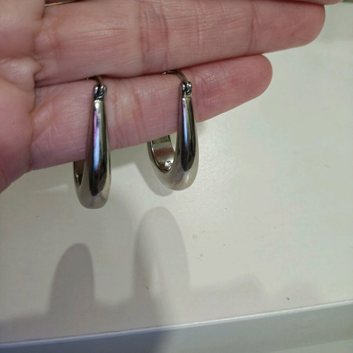 Silver earrings S925 new, silver color