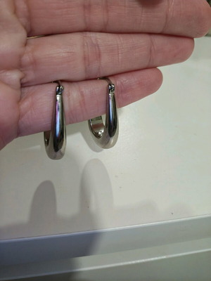 Silver earrings S925 new, silver color
