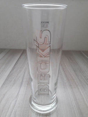 Beck's Anniversary Beer Glass used, 0.3 l